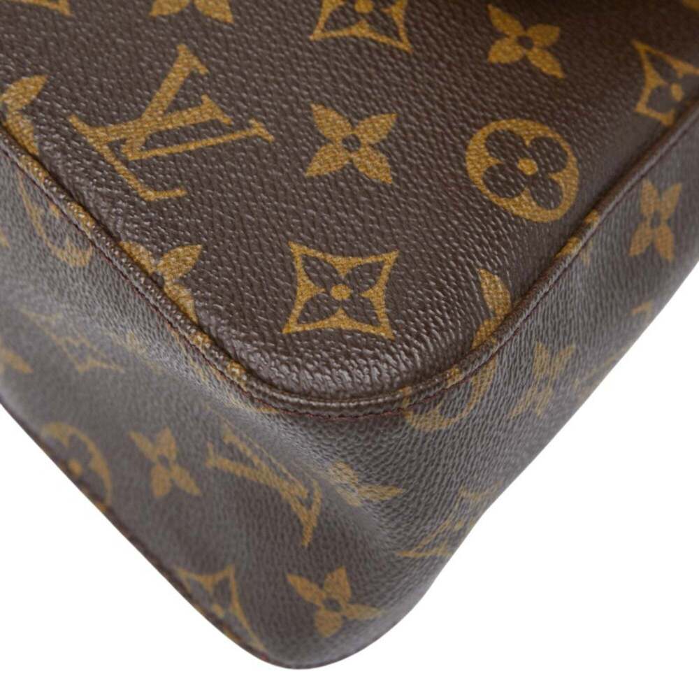 LOUIS VUITTON Authentic Brown Monogram Leather Mini Looping Shoulder Bag - Picture 4 of 12